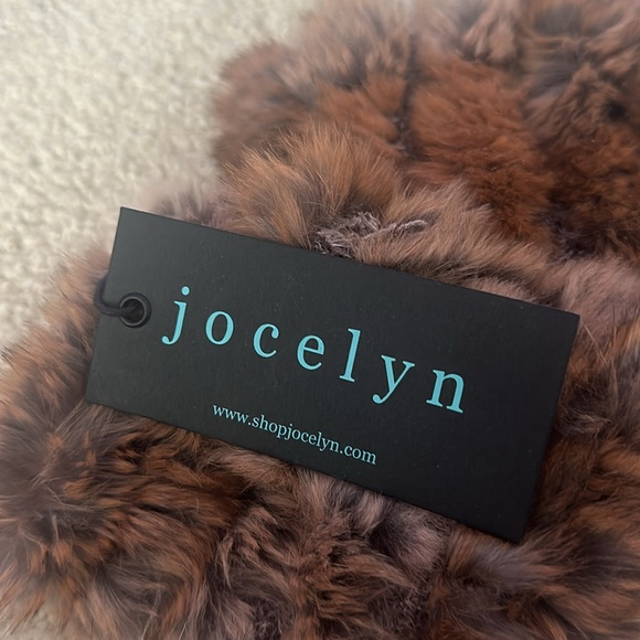 Jocelyn Brown Faux Fur Fingerless Gloves - Picture 5 of 6